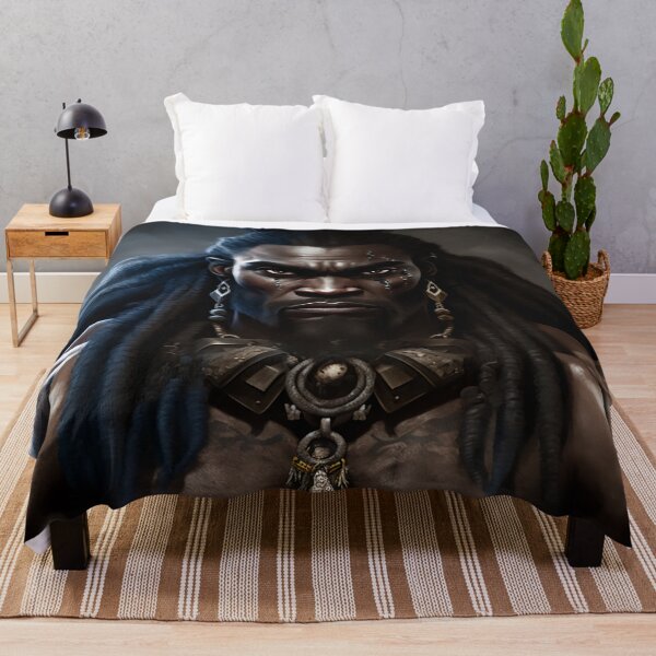 Item preview, Black African Barbarian Warrior Fearless Ancestor Abstract Art designed and sold by MasterArtsman.