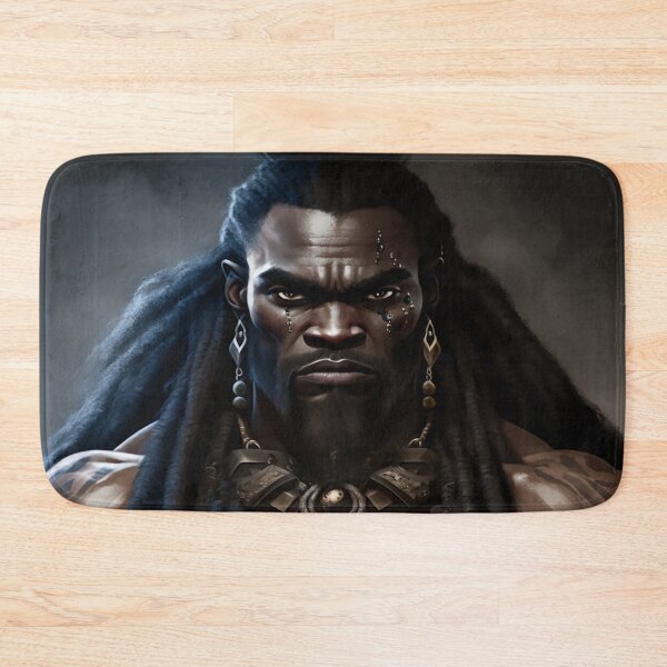 Item preview, Black African Barbarian Warrior Fearless Ancestor Abstract Art designed and sold by MasterArtsman.