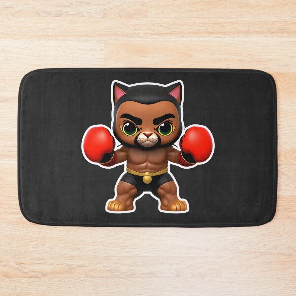 Item preview, Cat boxer in red gloves designed and sold by IrinaGuArt.