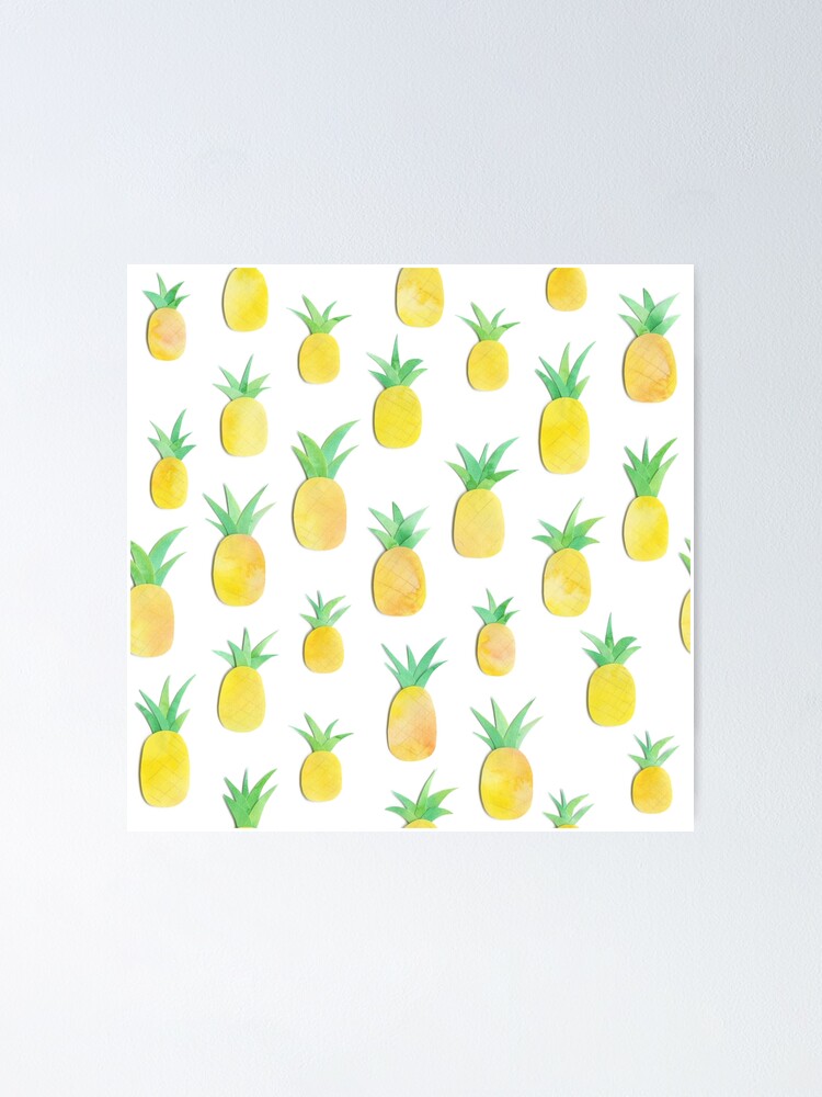 "Pineapples are in my head" Poster for Sale by CraftedDom Redbubble