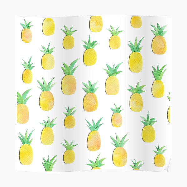 "Pineapples are in my head" Poster for Sale by CraftedDom Redbubble
