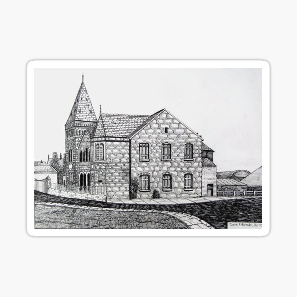 266 - CAPEL BYCHAN, RHOSLLANERCHRUGOG - DAVE EDWARDS - INK - 2017 Sticker