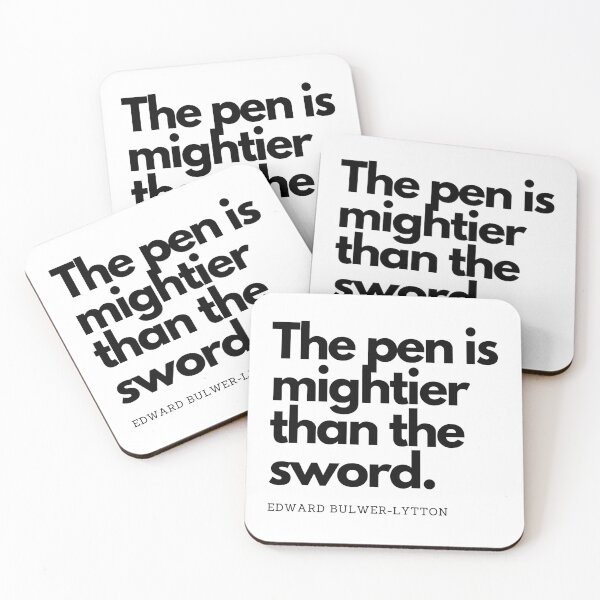 Item preview, Mighty Pen - The Power of Words designed and sold by GiveMeMood.