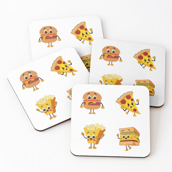 Item preview, Retro fast food cartoon characters  designed and sold by Innamalinka.