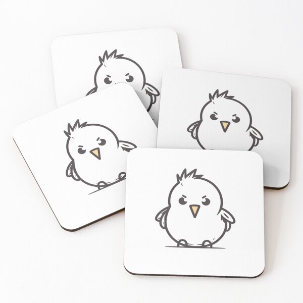 Item preview, Angry Cute Bird designed and sold by OtterComforts.
