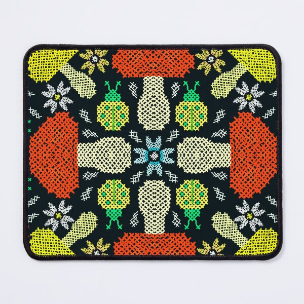 Item preview, Quilt Mushroom and Bugs designed and sold by mitalim.