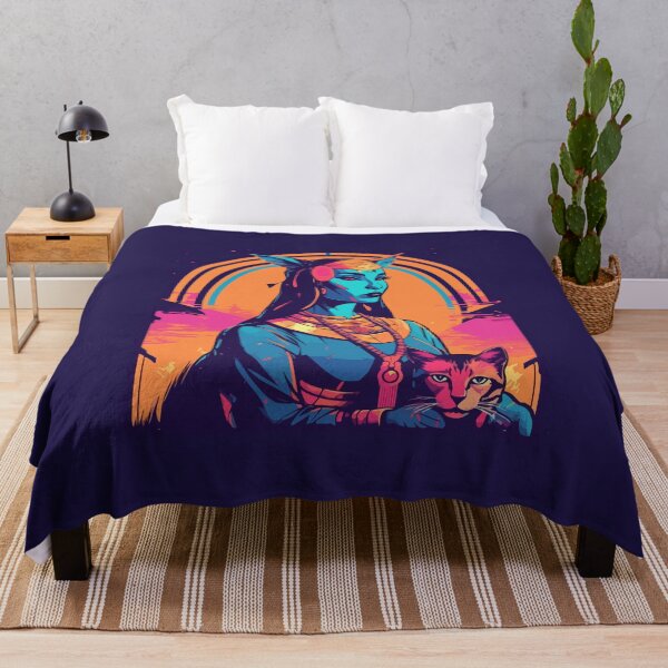 Item preview, Synthwave Bastet designed and sold by 8bitbubbles.