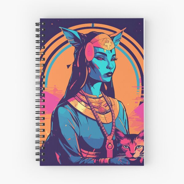 Item preview, Synthwave Bastet designed and sold by 8bitbubbles.