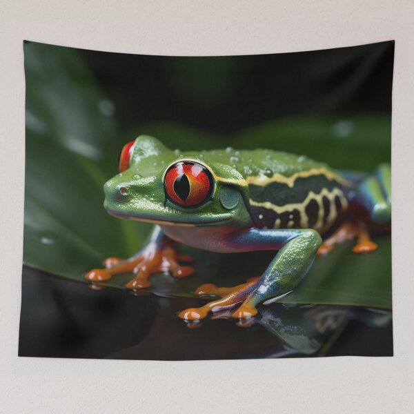 Item preview, A cute baby frog on a leaf designed and sold by Cr-AI-tive.
