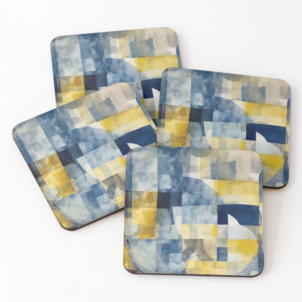 Item preview, Abstract (yellow & blue) designed and sold by summer-sun-designs.