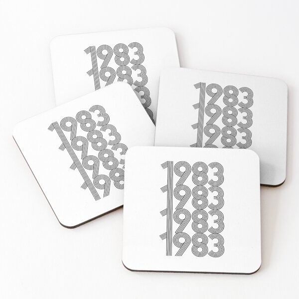 Item preview, Vintage Distressed 1983 Black Typography Pattern designed and sold by hadleyfoo.