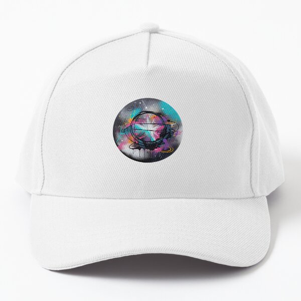 Airbrushed Music Note Snapback Hat Hand Painted Airbrush Cap 