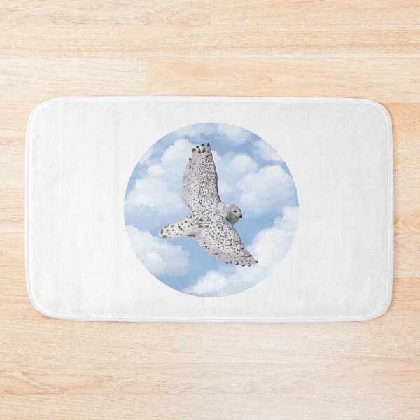 Item preview, Snowy Owl with cloud backround designed and sold by xSnoozyx.