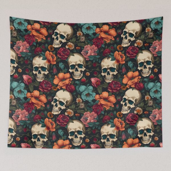 Item preview, "Floral & Skulls" - Gothic Vintage Aesthetics. designed and sold by Patrick Brodeur.