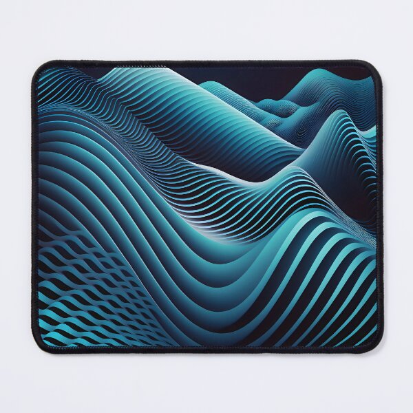 Item preview, Blue wavy lines pattern designed and sold by NavyPanda.