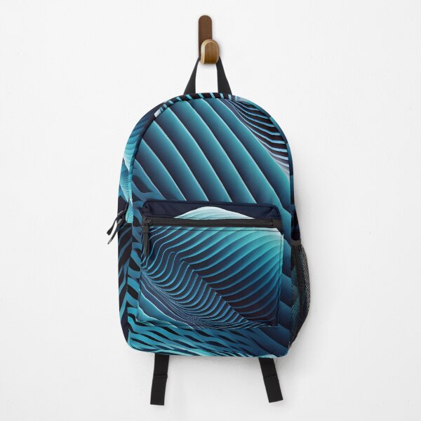 Item preview, Blue wavy lines pattern designed and sold by NavyPanda.