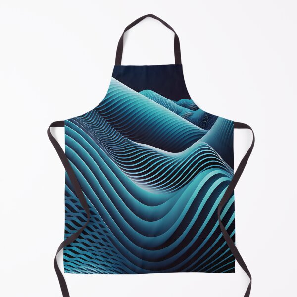 Item preview, Blue wavy lines pattern designed and sold by NavyPanda.