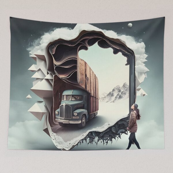 Item preview, Abstract artwork about snow designed and sold by Cr-AI-tive.