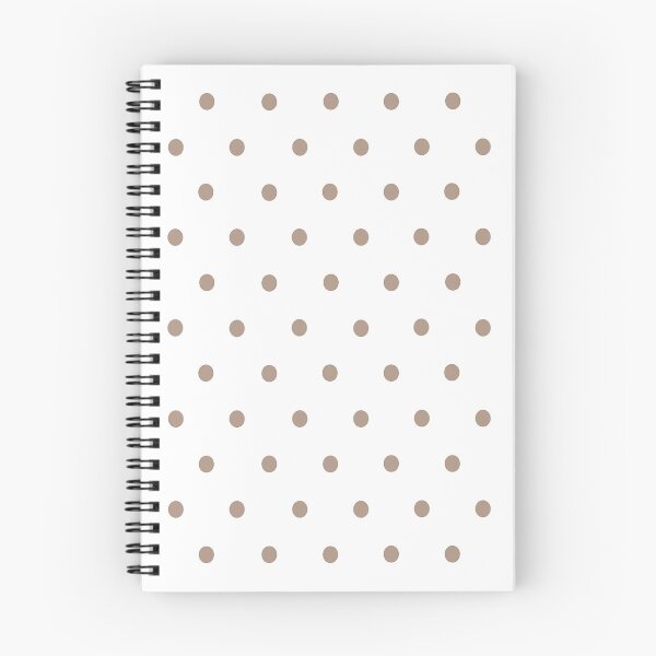 Item preview, Small WARM TAUPE and WHITE POLKA DOTS designed and sold by RachelMacht.