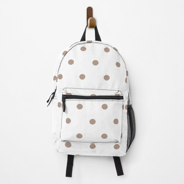 Item preview, Small WARM TAUPE and WHITE POLKA DOTS designed and sold by RachelMacht.