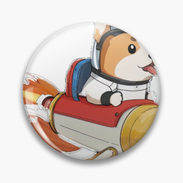 Item preview, Space Dog Flying though the galaxy in a rocket ship designed and sold by Tatsme.