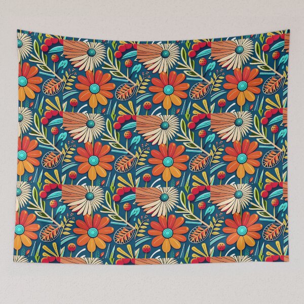 Item preview, simple flower pattern design designed and sold by basitcv.