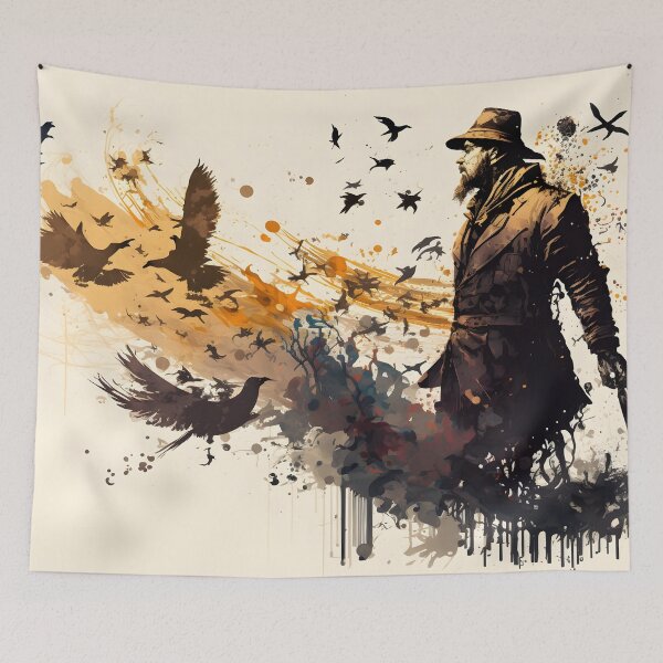 Item preview,  Hunter scares birds designed and sold by Cr-AI-tive.