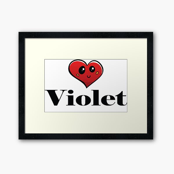 Item preview, Violet Cute Heart designed and sold by ProjectX23.