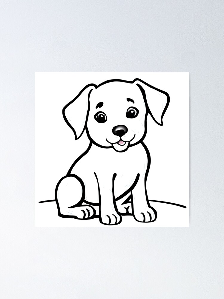 Puppy Drawing Art - Drawing Skill