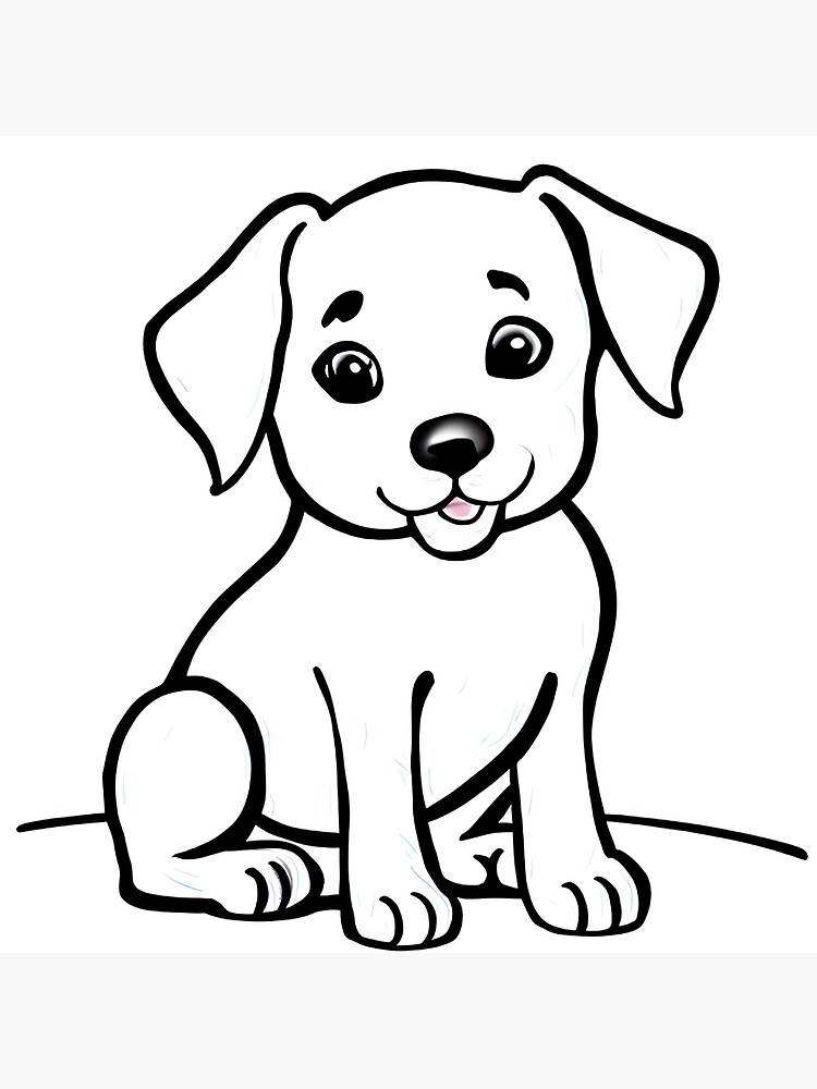 Border Collie Puppy, Cute Little Dog Hand Drawn Realistic Illustration with  Charming Eyes Stock Illustration - Illustration of childish, cartoon:  205768299