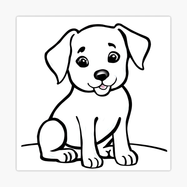 Drawing of puppy hi-res stock photography and images - Alamy