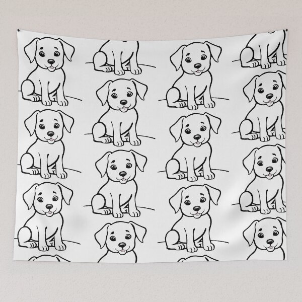 Item preview, Dog Art, a realistic dog drawing puppy sketch.  Dog Sketch designed and sold by PhotoCreationXP.