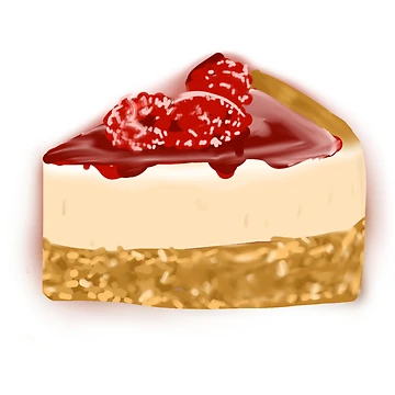Artwork thumbnail, Delicious Raspberry Cheese Pie by Hitona