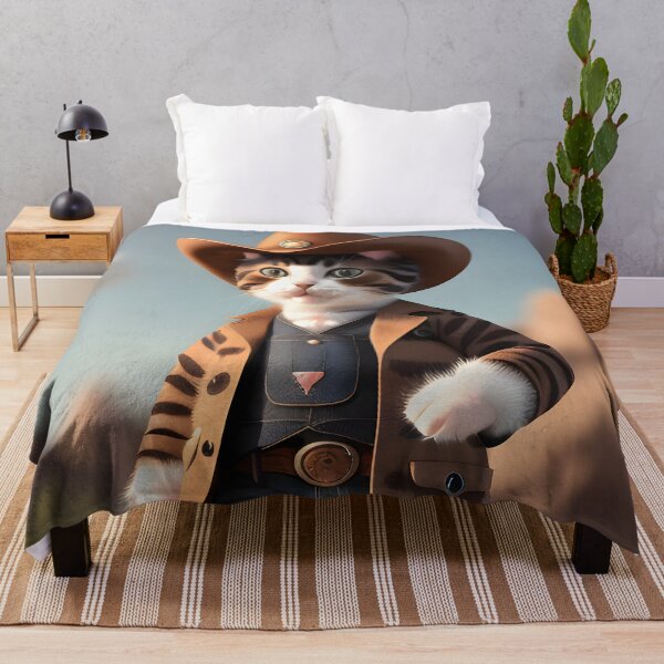 Item preview, Cowboy Cat - Modern Digital Art designed and sold by Ai-michiart.