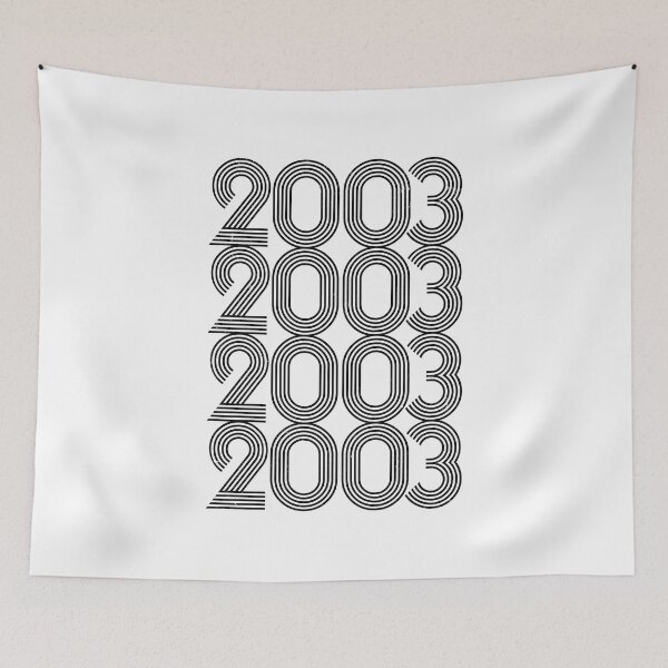Item preview, Vintage Distressed 2003 Black Typography Pattern designed and sold by hadleyfoo.