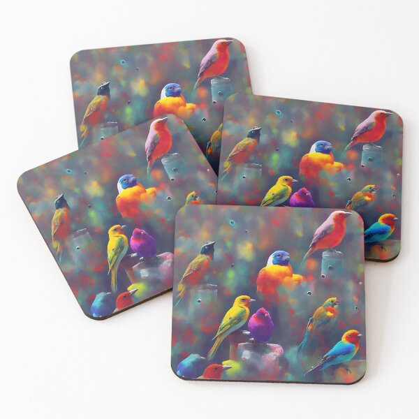 Item preview, different birds in water color painting designed and sold by basitcv.