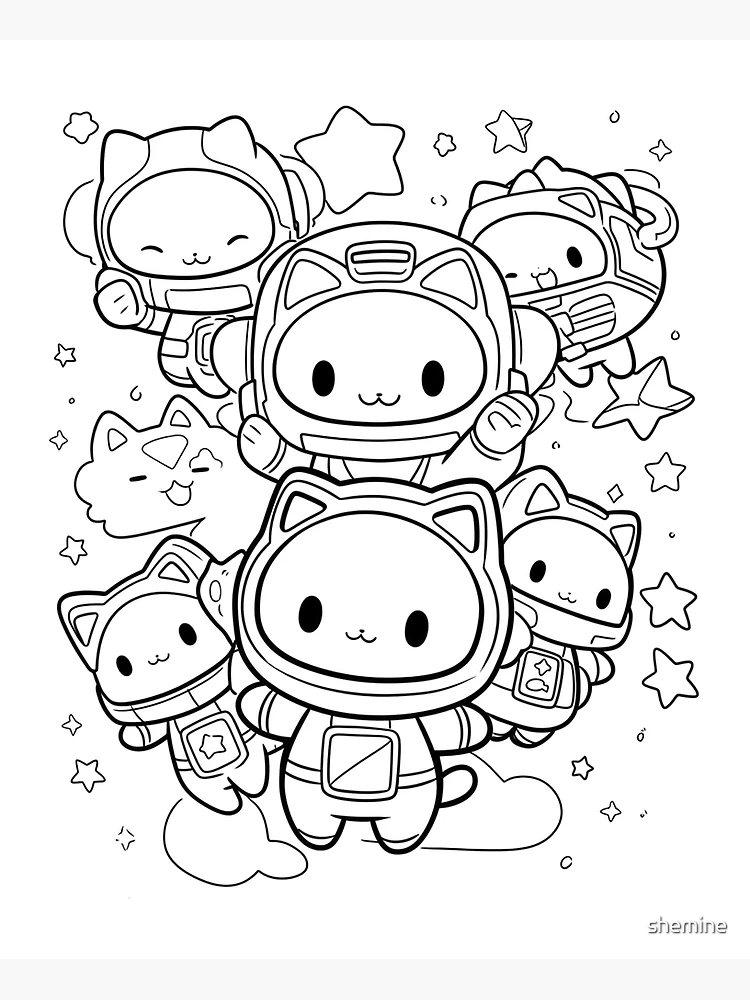 Astronauta De Gatos Sentado Na Lua Colorir Livro Ilustração Engraçada  Ilustração do Vetor - Ilustração de felino, projeto: 210412805