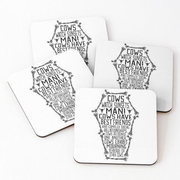 Item preview, Cows watch sunsets, man! designed and sold by Haus of Delirium.