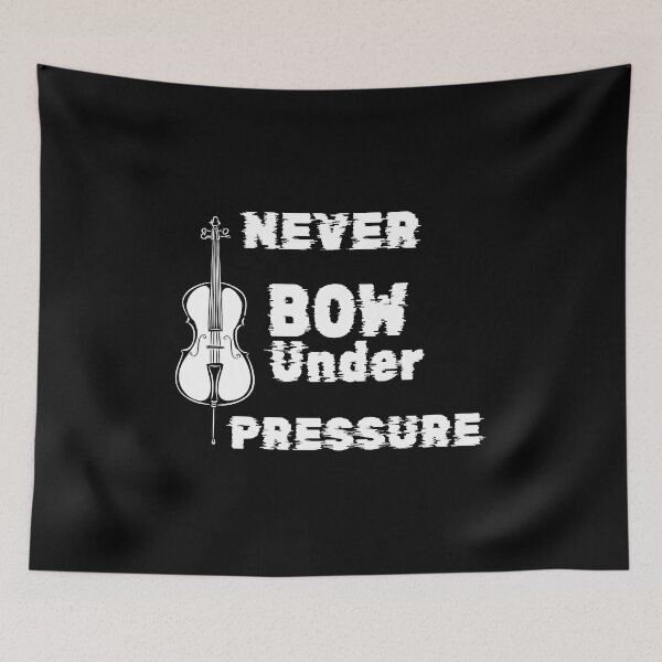 Item preview, Never Bow Under Pressure Cello designed and sold by evisionarts.