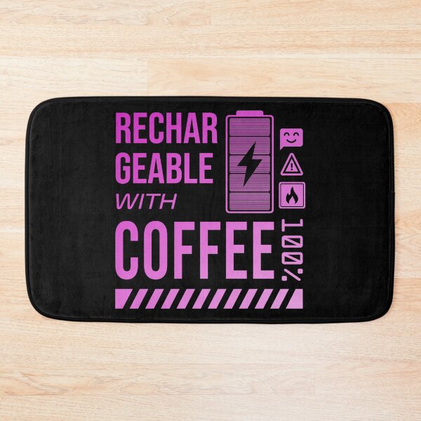 Item preview, Rechargeable with Coffee - Pink Label designed and sold by forgottenfuture.