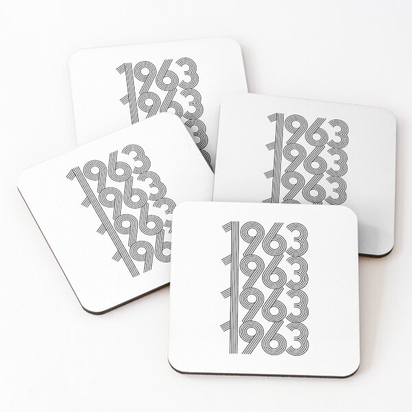 Item preview, Vintage Distressed 1963 Black Typography Pattern designed and sold by hadleyfoo.