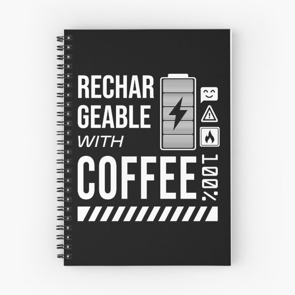 Item preview, Rechargeable with Coffee - White Label designed and sold by forgottenfuture.