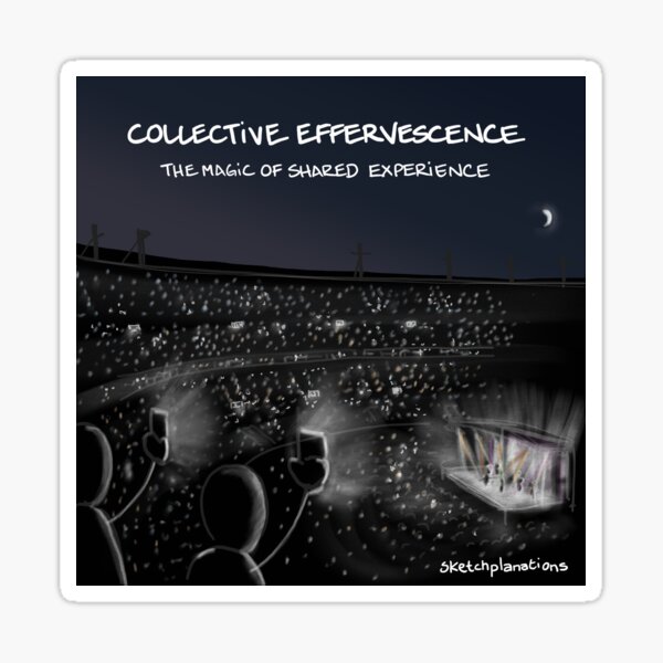 Collective effervescence Sticker