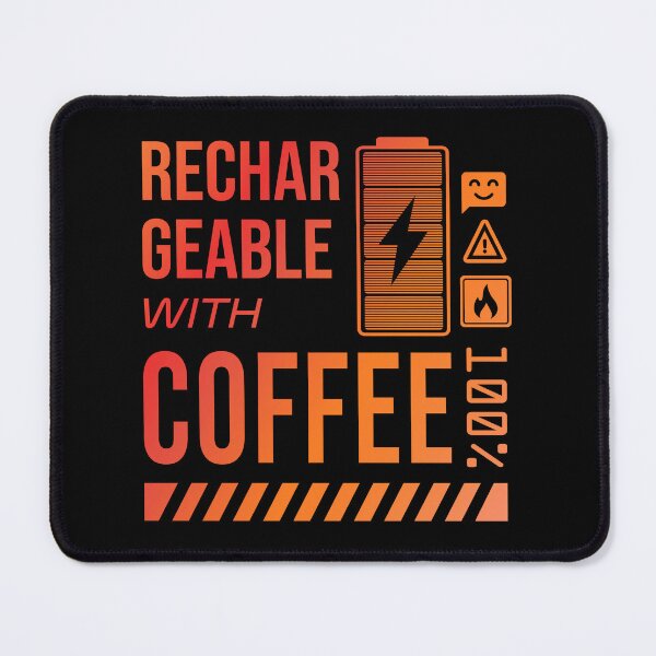 Item preview, Rechargeable with Coffee - Rusty Label designed and sold by forgottenfuture.