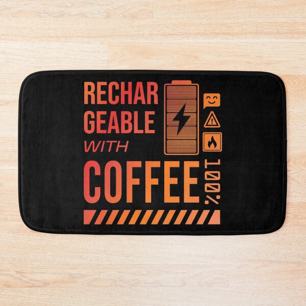 Item preview, Rechargeable with Coffee - Rusty Label designed and sold by forgottenfuture.
