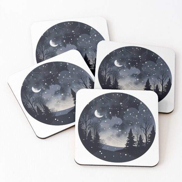 Item preview, Starry Night Sky Sticker/Magnet designed and sold by ColorStudioArt.