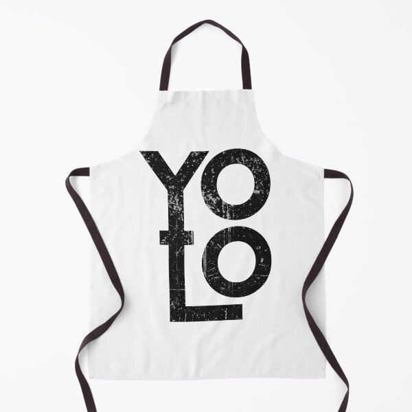 Item preview, YOLO You Only Live Once Grunge Acronym Rustic Abbreviation Large Black Letters Modern Carpe Diem designed and sold by doseofwin.
