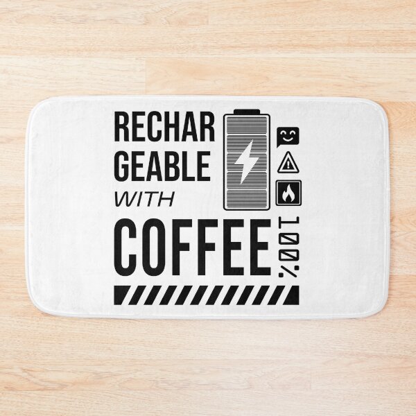 Item preview, Rechargeable with Coffee - Black Label designed and sold by forgottenfuture.