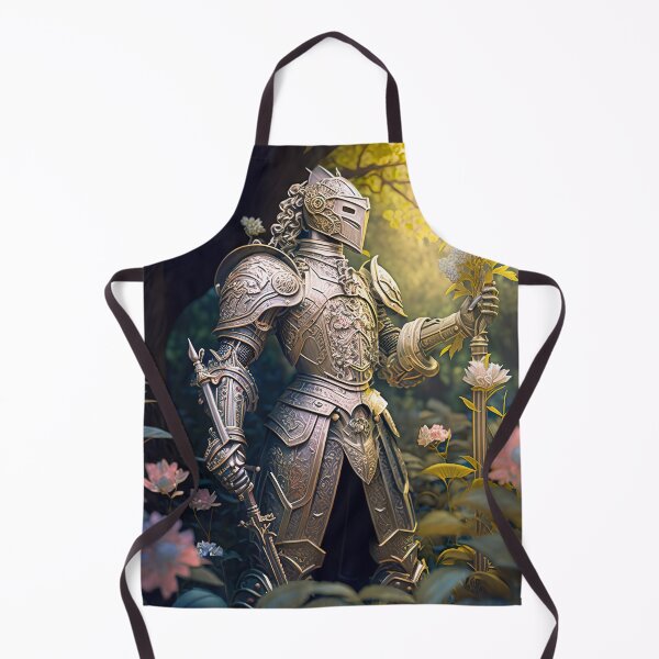 Item preview, Futuristic Knight in a Tranquil Garden designed and sold by Venon28.