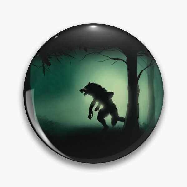 Item preview, Midnight Stalk - Werewolf horror forest scene designed and sold by Jennette Brown.